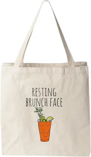 Vista 15 de Moonlight Makers 100% Cotton Canvas, Natural Tote Bag, Full-Color Tote, Funny Design - Beverage
