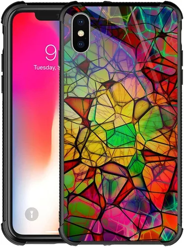 Vista 15 de CARLOCA Funda compatible con iPhone XR, iPhone XR para niños, hombres y jóvenes, diseño de nebulosa espacial, a prueba de golpes, antiarañazos