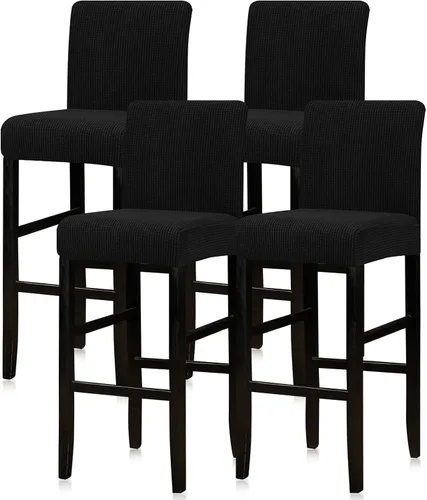 Vista 46 de Lellen - Fundas para taburete de bar de jacquard, fundas para silla de taburete de bar, fundas para silla de bar, fundas para taburete de bar