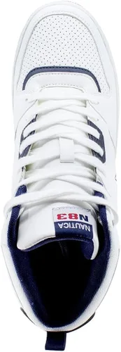 Vista 4 de Nautica Men's High-Top Fashion Sneakers - Lace-Up Trainers for Stylish Basketball Style and Comfortable Walking Shoes-Oakford