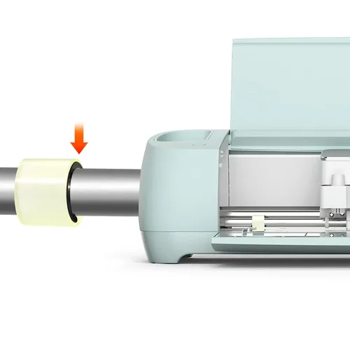 Vista 5 de Resolución de rodillos de goma de 2 piezas y 2 piezas de repuesto compatibles con Cricut Maker/Maker 3