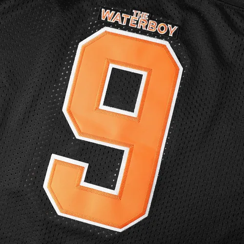 Vista 8 de MESOSPERO Bobby Boucher - Camiseta de fútbol 9 The Waterboy Adam Sandler Mud Dogs Bourbon Bowl Movie Jersey blanco, negro, azul, naranja, S-3XL