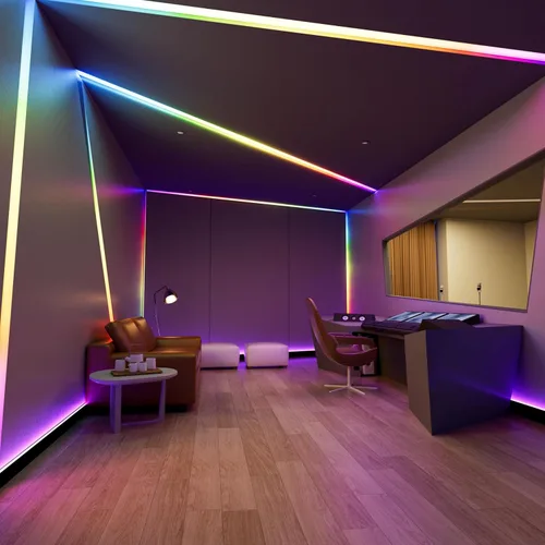 Vista 8 de PAUTIX Tira de luces LED RGB Smart IC COB, 6.56 pies/6.6 ft direccionable con certificación UL de 24 V, cinta flexible de color multicolor, funciona