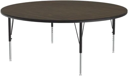Vista 88 de Correll - Mesa rectangular de actividades para el aula de 24 x 36 pulgadas, altura ajustable (19-29 pulgadas), parte superior de nogal colonial
