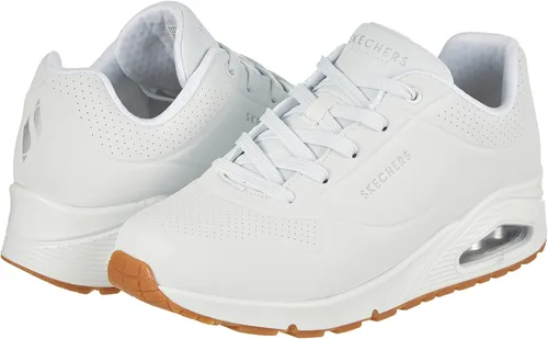 Vista 12 de Skechers Uno-Stand on Air tenis estilo urbano para mujer., Blanco, 8