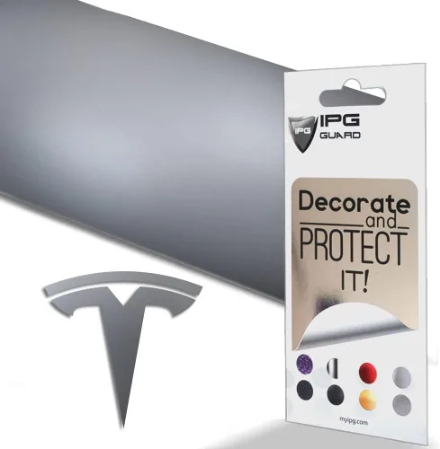 Vista 7 de IPG Compatible con Tesla Modelo 3 Juego de calcomanías (Set de 9 logotipos) Adhesivos para personalizar tu vehículo
