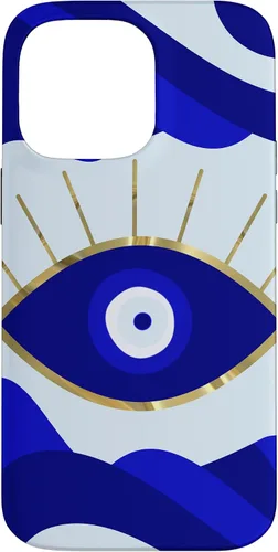 Vista 21 de Funda para iPhone 13 Pro Max Lava All Seeing Blue Evil Eye