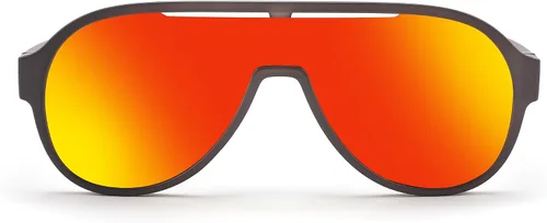 Vista 4 de FEISEDY Lentes de sol polarizados para hombres y mujeres, de gran tamaño, Fahion de una pieza, ligero TR90 marco B4080