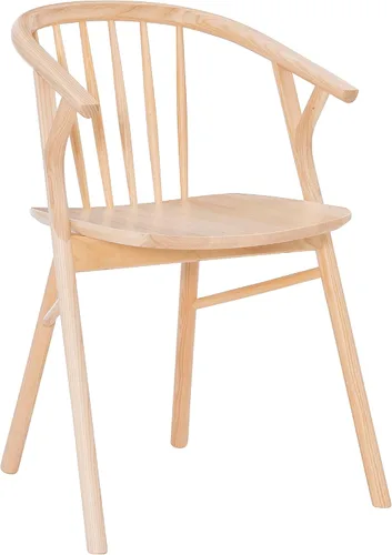 Vista 19 de Linon Breeanne - Silla de comedor con respaldo y silla de montar Windsor color negro