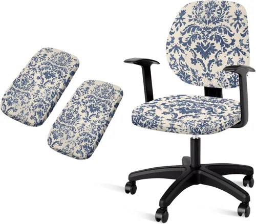 Vista 19 de American Flag Chair Covers Stretchy Office Chair Armrest Covers 4-Pc Set Reusable Soft Patriotic Computer Cover Slipcovers for Game Room and Office