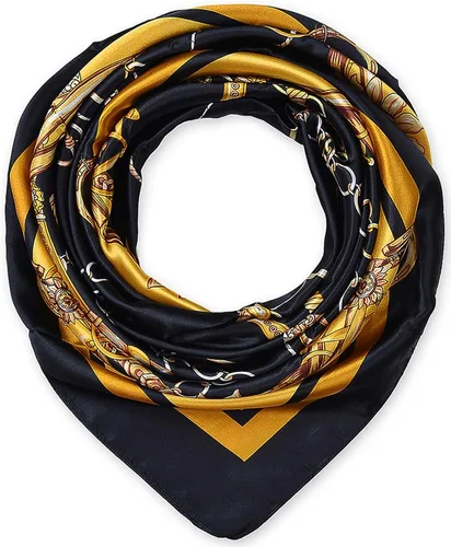 Vista 104 de corciova - Bufanda cuadrada grande para mujer, diadema sedosa para cabello rizado, lazo para dormir por la noche, bandana a la moda, 35 x 35