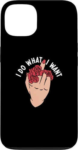 Vista 7 de I Do What I Want Middle Finger Flowers Women Case for iPhone 16