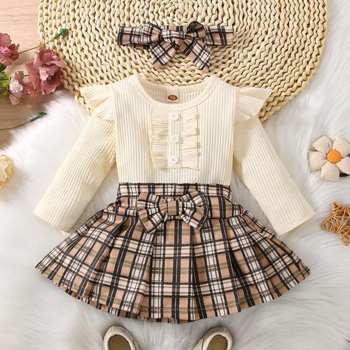 Vista 7 de TBUIALL Baby First Halloween Ropa De Bebe Para Fotos Niñas Traje hawaiano Bulldog Francés Ropa Bebé Niña Pijama