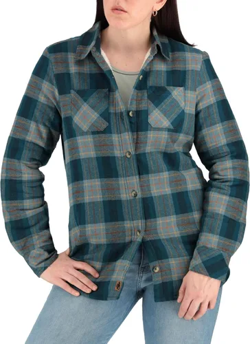 Vista 3 de Legendary Whitetails Chaqueta tipo camisa abierta para mujer, de estilo rústico