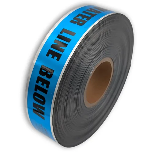 Vista 2 de ACE Supply Cinta detectable de línea de agua subterránea, cinta subterránea detectable - 2 pulgadas x 1000 pies de longitud, 5 mil - Cinta