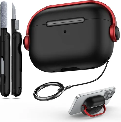 Vista 36 de R-fun Funda para AirPods Pro 3, diseño de consola de juegos de silicona para Apple AirPods Pro de 3ª generación (cable USB-C), con kit limpiador