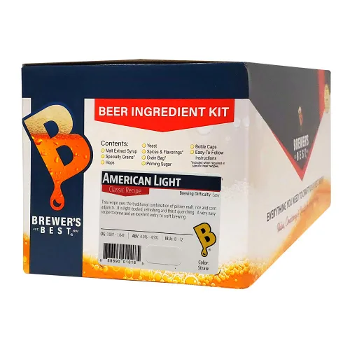 Vista 5 de Brewer"s Best BIK-1018 American Light Homebrew Kit de ingredientes de cerveza