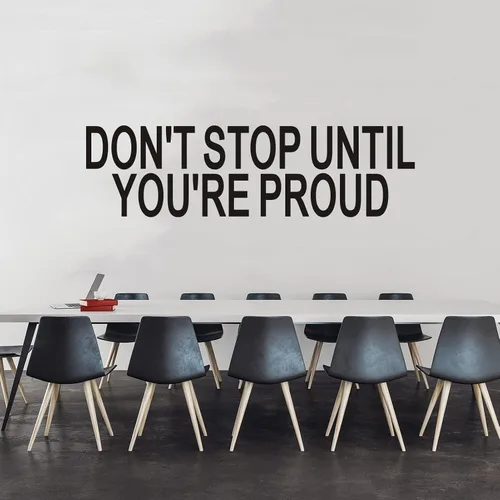Vista 3 de VODOE Calcomanías de pared motivacionales para oficina, gimnasio, citas inspiradoras, escuela, aula, arte de pared, vinilo deportivo, ejercicio