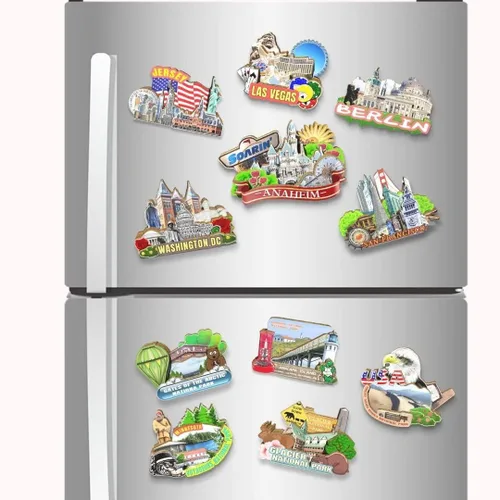Vista 4 de Imán de Anaheim de Estados Unidos para nevera, de madera, 3D, monumentos, viajes, coleccionables, recuerdos, decoración hecha a mano 2