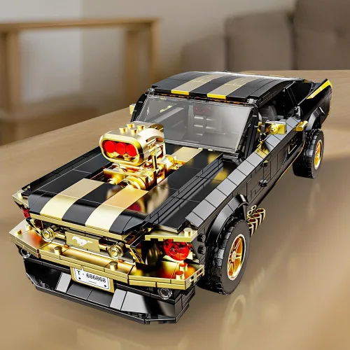 Vista 2 de 1:10 MOC Sports GTRS - Bloques de construcción de automóviles, juguetes para niños o adultos, juego de construcción modelo de coche de carreras
