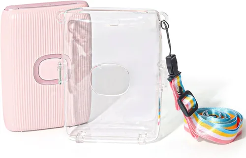 Vista 4 de Mini Link 2 Funda transparente para cámara Fujifilm Instax Mini Link 2 Smartphone Accesorios de impresora fotográfica PVC transparente bolsa