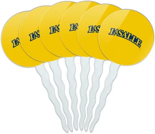 Vista 302 de Abilene Christian - Juego de 6 palillos para cupcakes con logotipo secundario