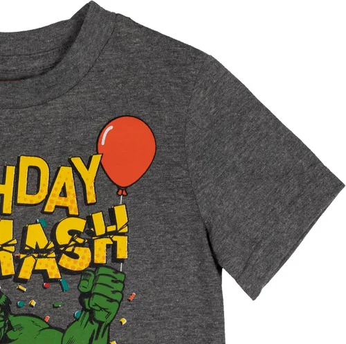 Vista 8 de Marvel Avengers Spider-Man Captain America Hulk Birthday T-Shirt Toddler to Big Kid