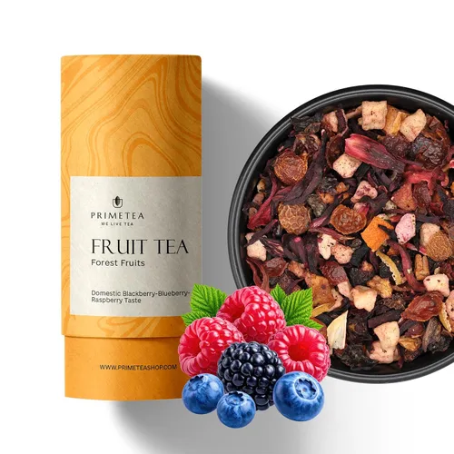 Vista 48 de Prime Tea Grandma's Fruit Basket – Exquisita fruta tisana, hojas sueltas orgánicas de primera calidad, deliciosa mezcla de té de hierbas, natural