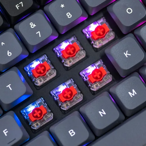 Vista 7 de Keychron K3 Pro Teclado mecánico inalámbrico personalizado, 75% de diseño QMKVIA programable BluetoothRGB con cable ultra delgado Gateron