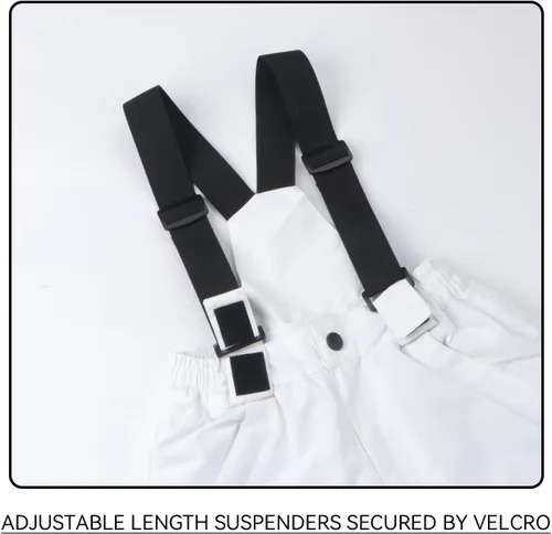 Vista 5 de AIMISYOU Conjunto de chaqueta y pantalones de esquí para niños, abrigos de lluvia para snowboard de invierno, trajes de nieve para niñas y niños