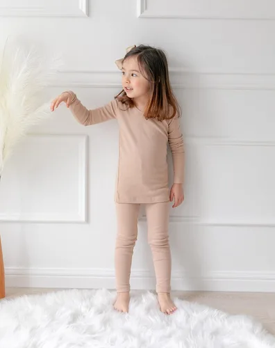 Vista 19 de AVAUMA - Pijama para niños y niñas de algodón básico para uso diario