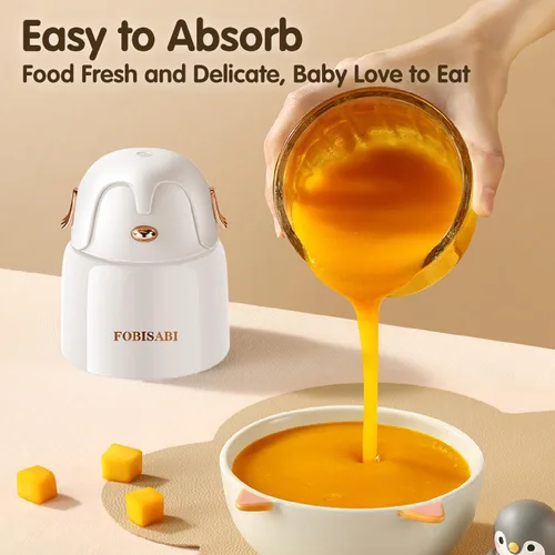 Vista 3 de Fabricante de Alimentos para Bebés - Procesador y Mezclador para Comidas Frescas, Frutas, Verduras, Carne y Puré (Blanco)