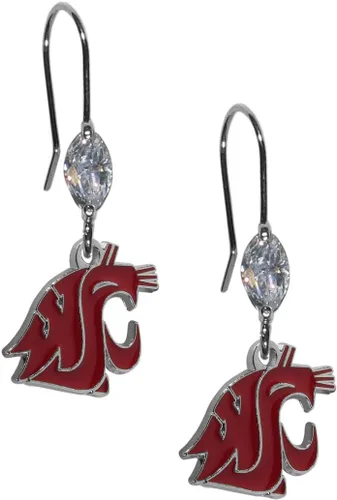 Vista 4 de Siskiyou Sports Pendientes colgantes de cristal de la NCAA