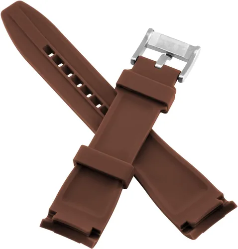 Vista 3 de YISIWERA Correa de reloj de silicona de alta calidad con extremos curvados universales de goma para hombres y mujeres de 0.709in, 0.787in, 0.866in