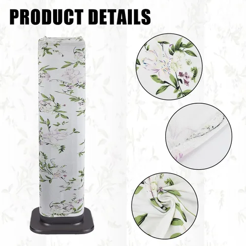 Vista 3 de NICENEEDED 2 fundas protectoras de poliéster para ventilador de torre a prueba de polvo, fundas protectoras para ventilador de torre lavables