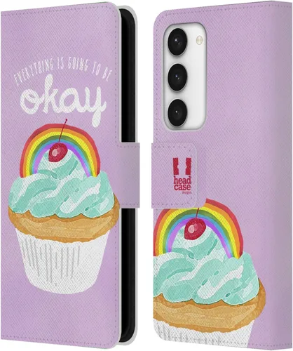Vista 38 de Head Case Designs Assortment Cupcakes Happiness Leather Wallet Case Compatible with Samsung Galaxy A07 4G Surtido