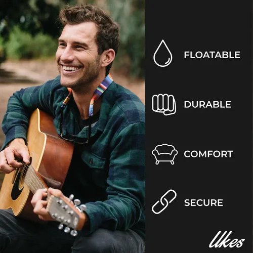 Vista 2 de Ukes Floating Neoprene Sunglass Strap - Adjustable and Anti-Slip Retainer for Glasses - Universal Fit