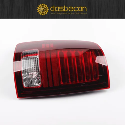 Vista 2 de Conjunto de luces traseras LED Dasbecan con bombillas compatibles con Dodge For Dodge RAM 1500 2013-2018 RAM 2500 3500 2014-2018 Red Lens Black