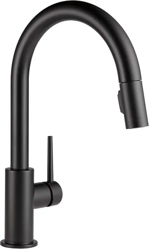 Vista 11 de Delta Faucet Trinsic - Grifo de cocina de níquel cepillado, grifos de cocina con rociador extraíble, grifo para fregadero de cocina con acoplamiento
