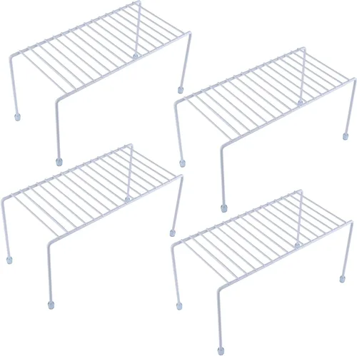 Vista 10 de Estantes de cocina, mini estante de almacenamiento para organización de gabinete, organizador de almacenamiento para cocina, refrigerador, gabinete