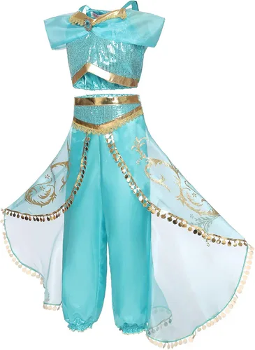 Vista 2 de Nileafes Disfraz de princesa para niña fiesta de cumpleaños disfraz de cosplay para niños