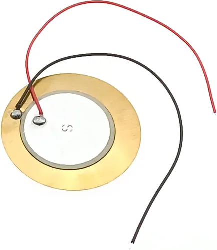 Vista 3 de 20 unidades de transductor piezoeléctrico de 1.378 in, micrófono de contacto, sensor de sonido, amplificadores piezoeléctricos, discos con cable