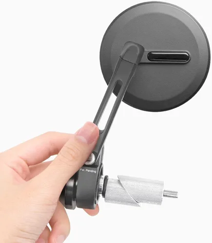 Vista 15 de KiWAV Espejos de extremo de barra de motocicleta Ojo Negro compatible con manillar roscado M6