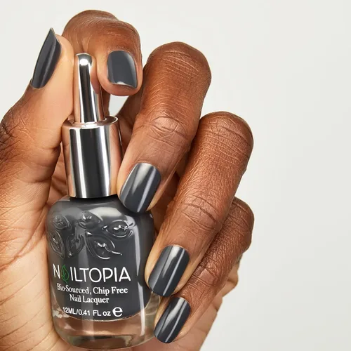 Vista 3 de Nailtopia - Esmalte de uñas sin virutas a base de plantas - No tóxico, de origen biológico, de larga duración, esmalte fortalecedor - Back to Basics