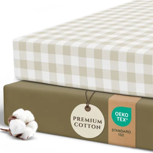 Vista 17 de Pobibaby Paquete de 2 sábanas bajeras para cuna para niñas, juego de sábanas de mezcla de algodón de primera calidad, suaves y transpirables