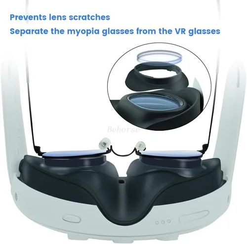 Vista 2 de Glasses Spacer for Meta Quest 3,Lens Protector Glasses Headset Replacement Part for Quest 3
