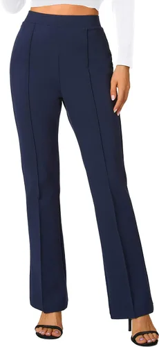 Vista 51 de Urban CoCo Pantalones de trabajo elásticos con corte de bota, pantalones de yoga pequeños para oficina casual