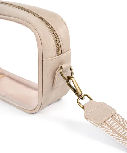 Vista 6 de Yarnic Bolsa Transparente Aprobada para Estadios, Bolso Cruzado Transparente de PVC Bolsa Cruzada Pequeña Transparente con Correa de Hombro Ajustable