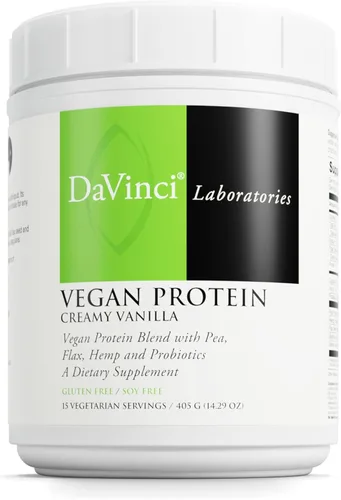 Vista 9 de DAVINCI Labs Proteína vegana - Suplemento en polvo que apoya la reparación muscular y de tejidos* - Suplemento vegano con proteína de guisante