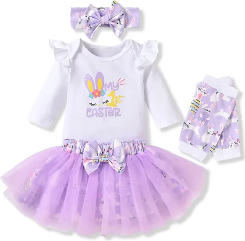 Vista 16 de Aalizzwell Traje de falda navideña para bebés recién nacidos american